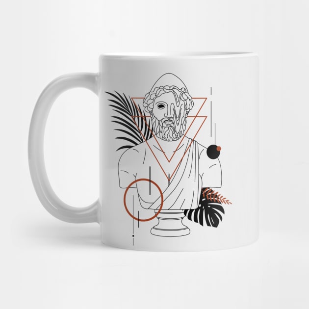 Funny Hipster Hephaestus Greek God // Funny Greek Mythology by SLAG_Creative